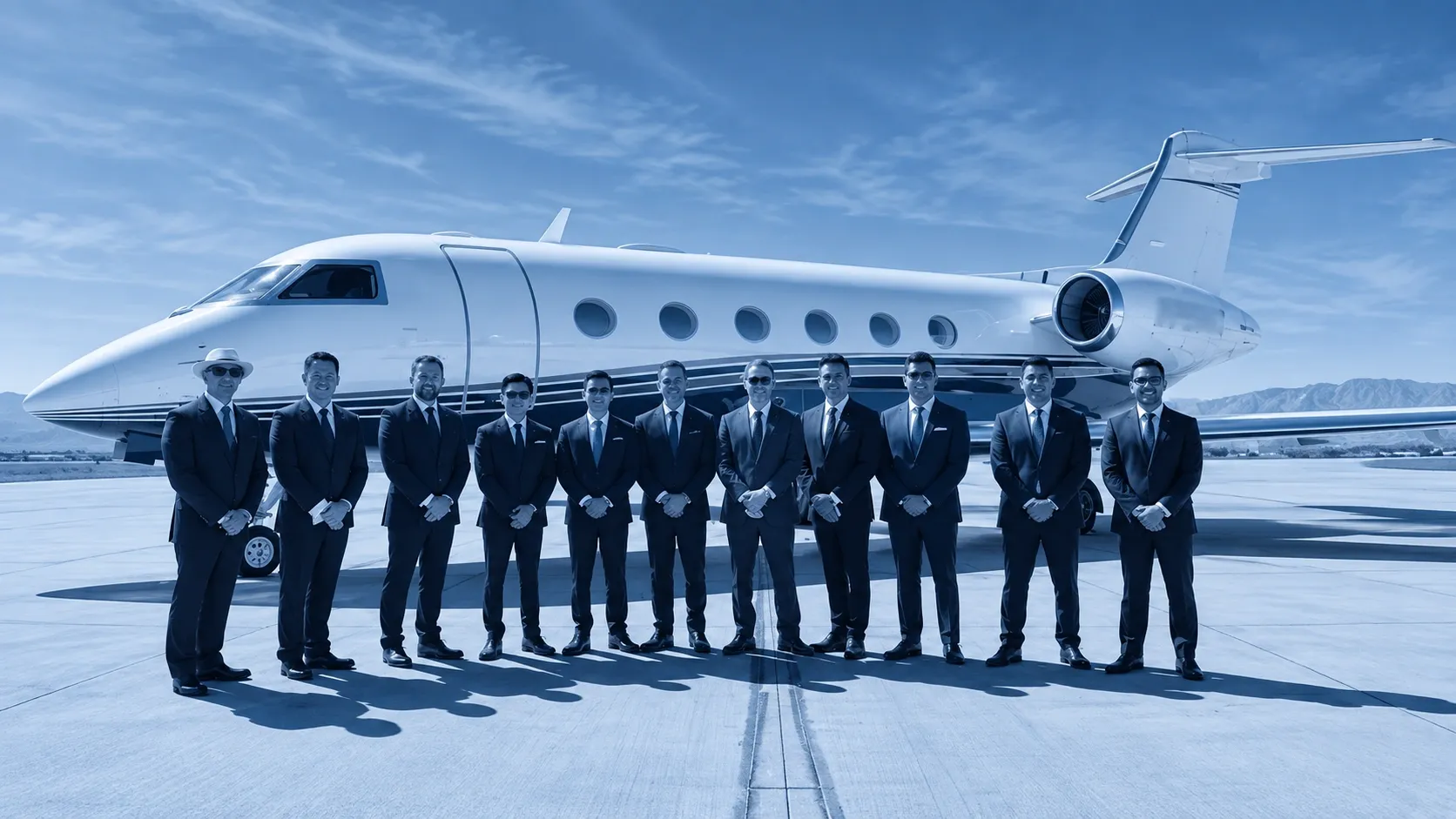 Commercial Airline Pilot in Uniform